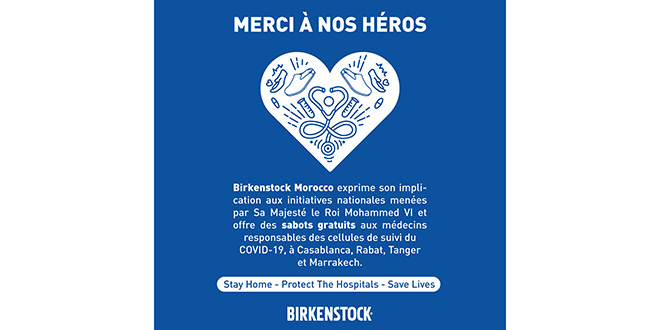 Covid19: Birkenstock Morocco chausse les personnels soignants