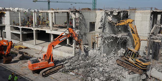 DIAPO/ Bouregreg Mall : Le chantier démoli
