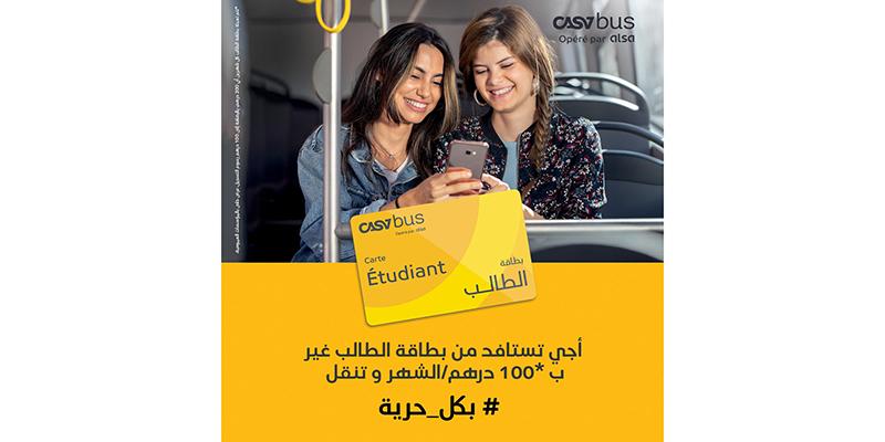 Casabus lance la carte abonnement étudiants