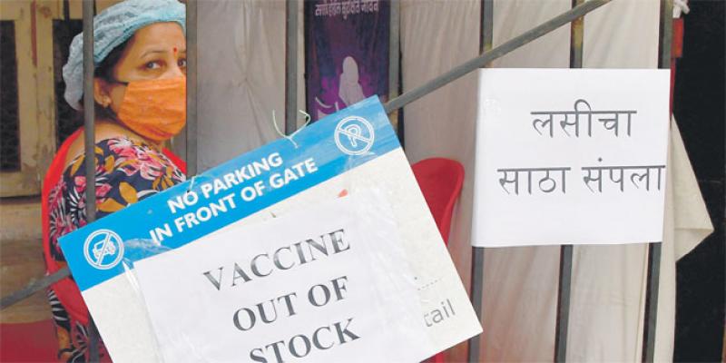 Pénurie de vaccins en Inde! 