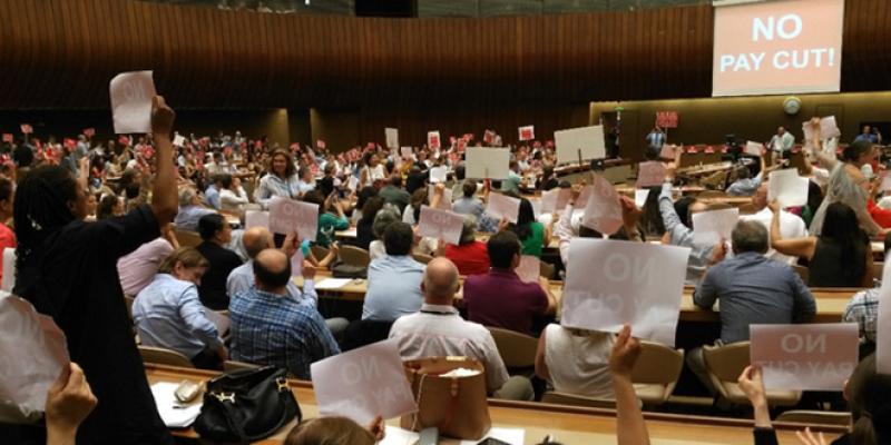 ONU: les fonctionnaires en grève à Genève