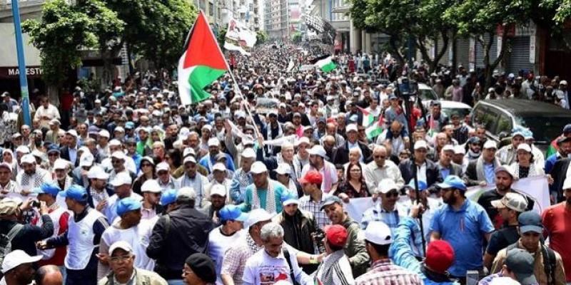 Casablanca : Grande marche de solidarité avec la Palestine