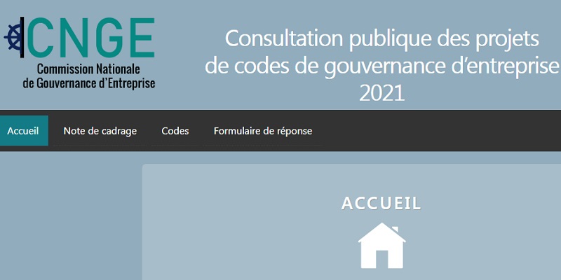 Codes de bonne gouvernance d’entreprise: La consultation publique lancée